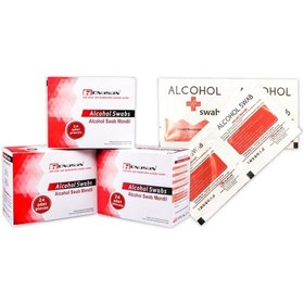 Resim Alkollü Mendil Alcohol Swab 1 Koli 5 Kutu 6x8 