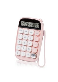 Resim Mekanik Klavye Görünümlü Lcd Ekran Hesap Makinesi-fc637p Pembe 
