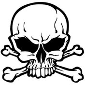 Resim Genel Markalar Kuru Kafa Oto Motor Laptop Duvar Folyo Sticker 10x9 cm 