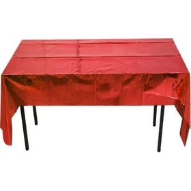 Resim Parlak Masa Örtüsü 120 X 180cm Kırmızı 
