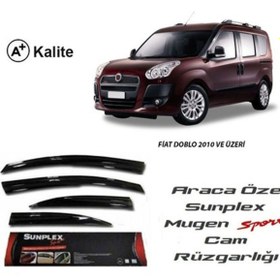 Resim SUNPLEX Fiat Doblo 2 Cam Rüzgarlığı 2010 Mugen Tip 