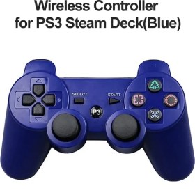 Resim Lalulala Mavi-Sony Ps3 Denetleyici Joystick Gamepad Playstation 3 Için Kablosuz Bluetooth Joypad Süper Ince Pc Buhar Güverte Oyun Konsolu Kolu (Yurt Dışından) 