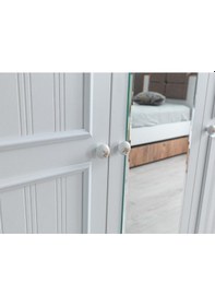 Resim Yalı Modern 3 Kapaklı Aynalı Elbise Dolabı 125 60 211 