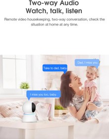 Resim QASUL Wifi Cmr26 Güvenlik Kamerası 2mp 1080p Hd Akıllı Ip Kamera Onvif V380 Pro 360° 