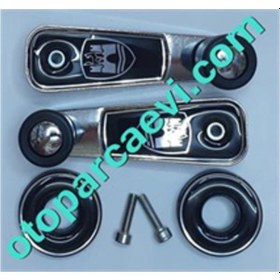 Resim Transporter T3 Cam Açma Kolu Wolfsburg Krom Siyah Takim 520407890 