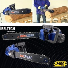 Resim SCHUTZENGER Ibeltech Schutzenger 2400 Watt Elektikli Testere Ağaç Kesme Testeresi 40 Cm Palalı 