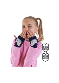 Resim Denokids Unicorn Kız Çocuk Parmaksız Eldiven Çok Renkli 