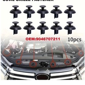 Resim Turcoshop11 10 Adet 7mm Motor Kapağı Klipsi Toyota Lexus Uyumlu 90467-07211 