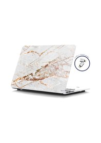 Resim Apple Uyumlu MacBook Air M1 Kılıf 13inç Marble10nl Touchıd'li M1 Air A2337 A2179 A1932 İle R-09 