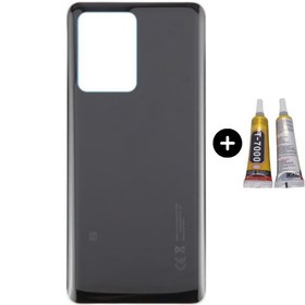 Resim Teknik Evim Redmi Note 12 Pro 5G Uyumlu Arka Pil Kapağı Siyah + B7000 