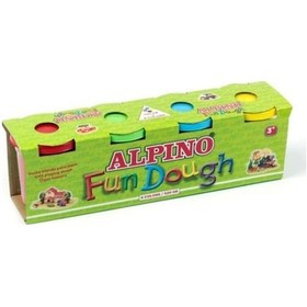 Resim Alpino Fosforlu Oyun Hamuru 4 Renk x 130 Gr. 