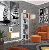 Resim Kenzlife Kitaplık Süper Ga 150*40*19 Byz 5 Katlı Tek Bölme Çift Bölme Opsiyonlu Ofis Mutfak Banyo Dolabı Arkalıksız Çok Renkli 