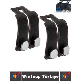 Resim Ergonomik Araç Organizer Poşet Gömlek Takım Elbise Kıyafet Telefon Tutucu Araç Içi Koltuk Kancası 