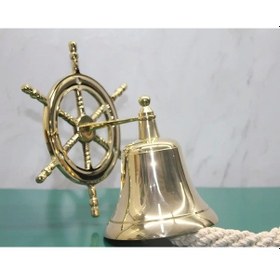 Resim Dümenli Pirinç Duvara Asmalı Çan 4141 