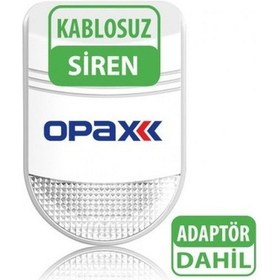 Resim Opax-2545 Pstn Panel & Bgr-09 Kablosuz Sirenli Full Alarm Seti 