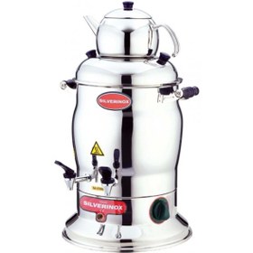 Resim Işıkgaz Silverinox 2200 7 Lt - 2 Demlik Çay Semaveri 