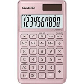 Resim Casio SL-1000SC-PK Cep Tipi 10 Hane Pembe Hesap Makinesi 