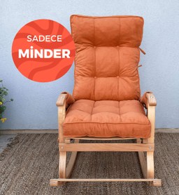 Resim Reyo Home Sallanan Sandalye Minderi Kapitone Çift Cepli Kiremit 
