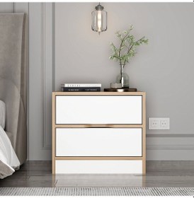 Resim Elina Komodin 2ç - Dore/beyaz 