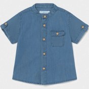 Resim Mayoral Erkek Bebek Kısa Kol Denim Gömlek 1116 
