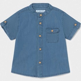 Resim Mayoral Erkek Bebek Kısa Kol Denim Gömlek 1116 