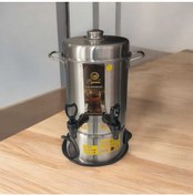 Resim Pegasus 50 Bardak Elektrikli Termostatlı 4,5 Lt Paslanmaz Çelik Semaver Çay Otomatı Makinesi 