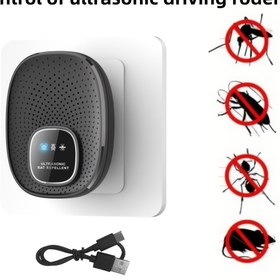 Resim Ultrasonik Kedi Fare Sürüleri ve Böcekleri Sürükle - Akıllı Çip Teknolojisi, USB Güçlü Ses Dalgası Teknolojisi, Tüm Ev İçin Sürükle, 36V veya Altı, Elektrik Gerektirmez, Böcek Sürükleme Ses Dalgası Teknolojisi, Modern Ev Dekoru, Dayanıklı Abs Malzeme 
