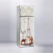 Resim Jasmin2020 Buzdolabı Sticker Kaplama Etiketi Paris Vintage 