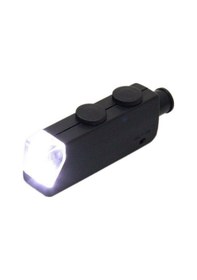 Resim Mini Led Cep Mikroskop Büyüteç 60x 100x Zoom Lens Odak Takı 