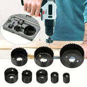 Resim 6pcs/11pcs Delik Testere Seti Mandrel ile, Ahşap, Plastik, PVC, Alçıpan için Çelik Yuvarlak Şaft Delik Testereleri - Karışık Ürün Seti 