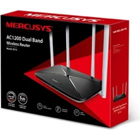 Resim TKÇ Tp-Lınk Mercusys AC12 AC1200 867MBPS/5GHZ/300MBPS/2.4GHZ Dual Band Kablosuz Router 