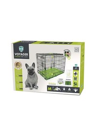 Resim M-pets Voyager 2 Kapılı Köpek Kafesi Medium Yeşil 76x48x53 Cm 244-52029.02 