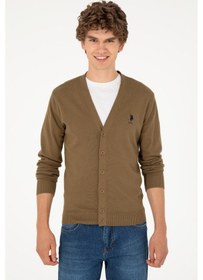 Resim U.s. Polo Assn. Erkek Haki Hırka Triko 50293531-vr027 Haki 