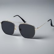 Resim 2025 Yeni Stil Tam Metal Çerçeve Moda Gözlükleri Erkekler ve Kadınlar İçin - İş Gündelik, Çift Kemer, Siyah Lensler, Altın Detaylar, Dayanıklı Metal Kılıf, Günlük Giyim İçin Şık ve Rahat 