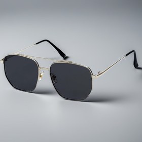 Resim 2025 Yeni Stil Tam Metal Çerçeve Moda Gözlükleri Erkekler ve Kadınlar İçin - İş Gündelik, Çift Kemer, Siyah Lensler, Altın Detaylar, Dayanıklı Metal Kılıf, Günlük Giyim İçin Şık ve Rahat 