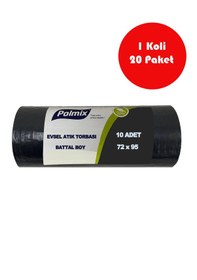 Resim 20 Adet Battal Boy Evsel Atık Torbası 72x95 Cm - P134 