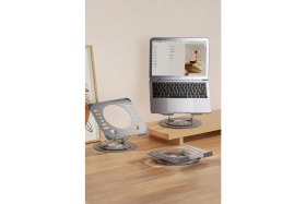 Resim Ayarlanabilir 360° Dönebilen Ergonomik Alüminyum Laptop Standı 