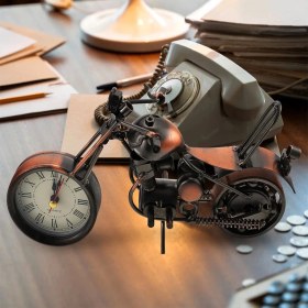 Resim Metal Motosiklet Saat - Lisinya 