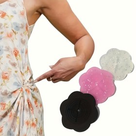 Resim 3'lü Paket Şık Kaymaz Etek Klipsleri - Elbiseler, Takım Elbiseler ve Şallar için Çok Yönlü Bel Sıkılaştırıcı ve Eşarp Tutucu - Beyaz, Pembe, Siyah Çiçek Deseni - Günlük Kıyafetler veya Hediye İçin Mükemmel 