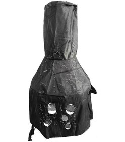 Resim Şömine Örtüsü 210d Su Geçirmez Veranda Ateş Çukuru Koruma Örtüsü Bahçe İçin Toz Geçirmez, Bağcıklı Dış Mekan Mobilya Şömine Örtüleri F74 