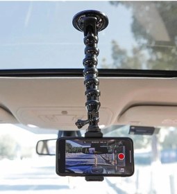 Resim Pratik Akrobat Vantuzlu Teleskobik Telefon Tutucu 