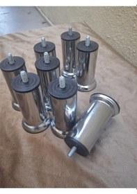 Resim Baza Ayak Hdr 90570 Koltuk Ayağı Kanepe Ayağı Mobilya Ayağı Krom 12 Cm 8 Adet Krom 