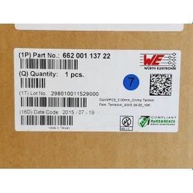 Resim Wurth Elektronik Kablo Terminal Soketi Dişi 3Mm 10000 Adet 662001 