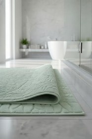 Resim Zayn Mint Yeşili Ayak Havlusu - 70x130Cm, 790Gr,%100 Pamuk, Spa Ve Otel Banyo Paspası, Günlük Kullanıma 