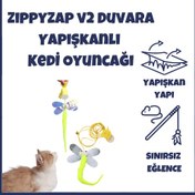 Resim ZippyZap v2 Duvara Yapışkanlı Kedi Oyuncağı 