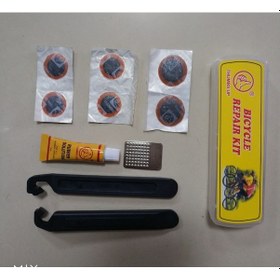 Resim Bisiklet Lastik Şamrelyama Seti Lastik Sökme Levyesi İle Birlikte 