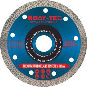 Resim Bay-Tec Premium Turbo Elmas Testere 115MM 