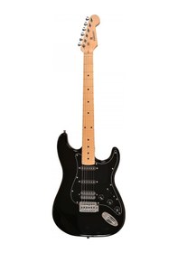 Resim Madison Meg-3bk Elektro Gitar Siyah Hss Manyetik Dizilimi Çok Yönlü Ton 