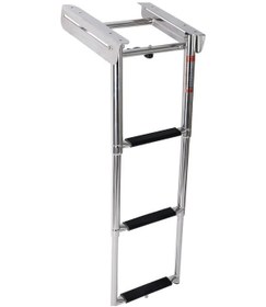 Resim Teleskopik Merdiven 3'lü Platform Altı Kızaklı 254x879 Mm 