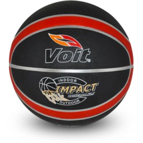 Resim Voit Basketbol Topu - 7 Numara - Siyah Kırmızı - Impact Voıt 